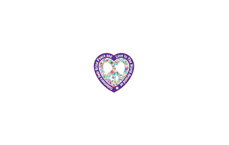 Volunteer Peace and Love Theme Volunteer Peace and Love Theme